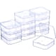 thumbnail image 1 of Caja de almacenamiento de plástico, contenedor rectangular para cuentas, transparente, para manualidades, fabricación de joyas, duradera y fácil de abrir, tapas a presión, materiales de polipropileno, 1 of 6