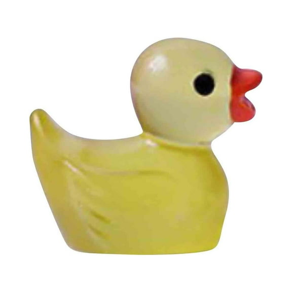 Puntoco 100PCS Colorful Luminous Resin Duckling Figurines Mini Cute Ornaments for Home Garden Party DIY Decoration -0.6*0.7IN