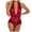 Red, variant on uublik Valentines Lingerie Set for Women Babydoll Plus Size Bodysuit Sexy Naughty Lace