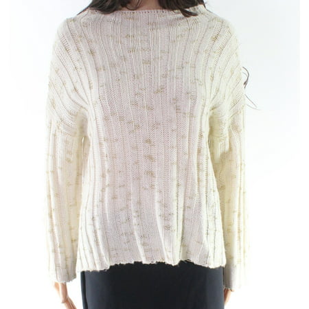Maude Vivante Sweaters - Ivory Gold Womens Knitted Pullover Sweater XL ...
