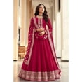 thumbnail image 2 of Wedding Wear Indian Designer Salwar Kameez Suits Pakistani Anarkali Gown Dress ( Pink, XL - 44 ), 2 of 5
