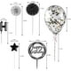 thumbnail image 5 of Birthday Candles Set - Cake Topper Decoration with Cake Candles Confetti Balloon Stars and Fan Cupcake Toppers 12 Pieces Birthday Cake Decor for Birthday Party Celebration (Gold), 5 of 7