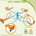 thumbnail image 2 of Aukfa Teeter-Totter Seesaw Home Playground Equipment for Kids Outdoor Indoor, 360-Degree 4 Seater Swivel Seesaw, 2 of 8