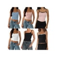 thumbnail image 3 of Michellecmm  Women Summer Crop Camisole Casual Lace Trim Spaghetti Strap Tank Tops, 3 of 6