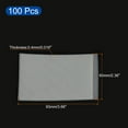 thumbnail image 2 of Uxcell Short Opening Protector ID Card Holder Soft Credit Card Sleeves, White 100 Pack, 2 of 5