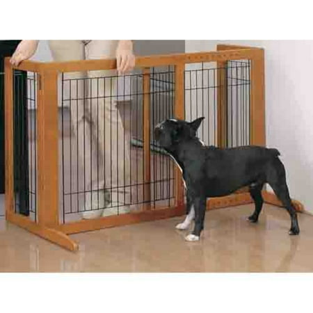 Richell Freestanding HS Pet Gate, Brown