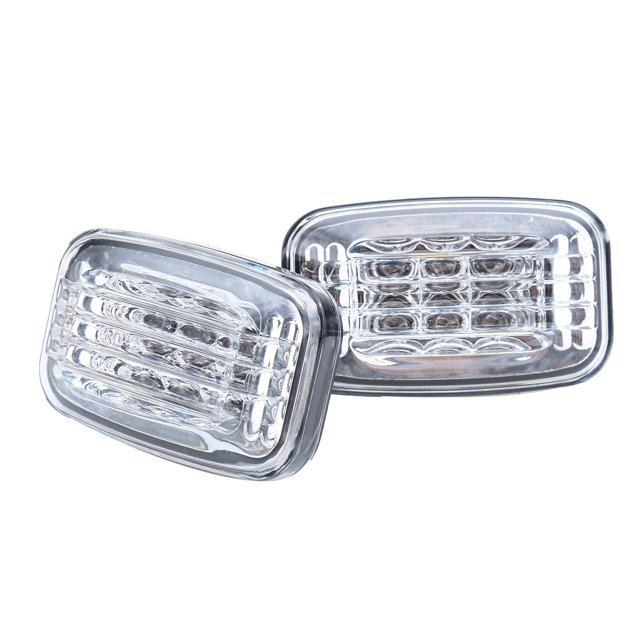 2Pcs Amber Side Marker Turn Signal Light Fit For Land Cruiser 70 80 100 Series