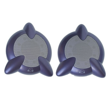 Fashionation Universal iPod/MP3 Stereo Speakers, Purple