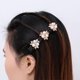 thumbnail image 2 of Tocados de flores Horquillas de doble capa Pinzas para el cabello Botones de diamantes de imitación Bandas Clip, 2 of 5