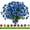 Blue, variant on Artificial Outdoor Flowers,8 Bundles UV Resistant Fake Flowers,Outdoor Artificial Plastic Faux Flowers Greenery Plants for Outdoor Garden Porch Window Box Decoration(Rose Red)