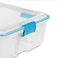 thumbnail image 4 of Sterilite 37 Quart Clear Plastic Storage Tote Bin with Secure Lids, 8 Pack, 4 of 10