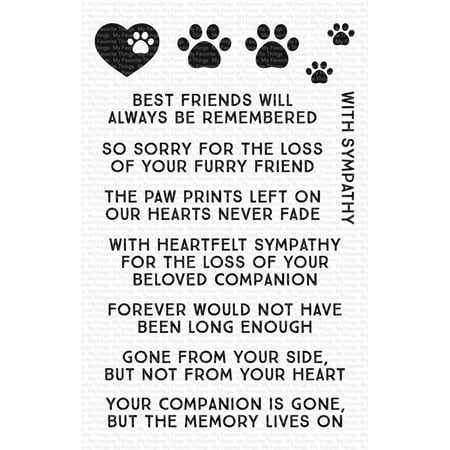 UPC: 0849923023839 | My Favorite Things Clear Stamps 4 X6 -Critter Condolences