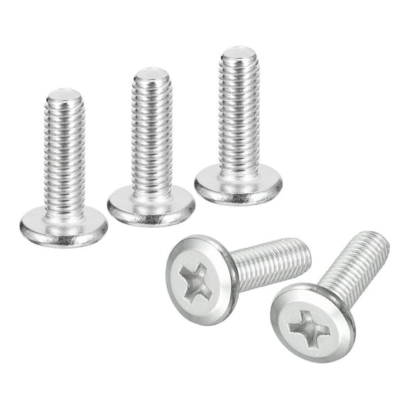 Uxcell M5x16mm Flat Round Head Phillips Head Screws, 20 Pack 304 Stainless Steel Phillips Drive Machine Screw