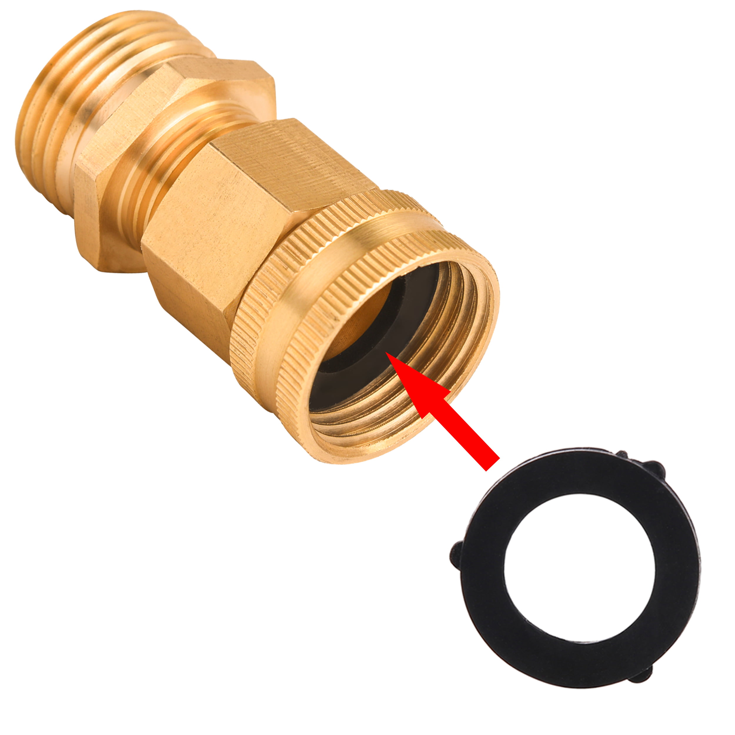 Male to Male M MINGLE Garden Hose Adapter 3/4 Inch Brass 4 Female to Female 