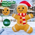 thumbnail image 5 of GOOSH Christmas Inflatables 5.9 FT Inflatable Gingerbread Man with Built-in LED Lights, Cute Blow up Gingerbread Man Wearing Xmas Hat, Outdoor Christmas Decorations Gingerbread Inflatable for Holiday, 5 of 6