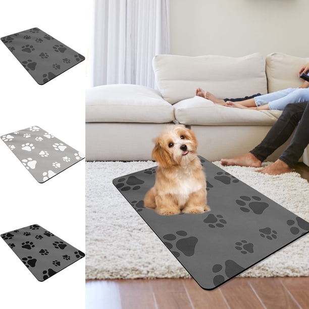 Esterilla rascadora grande para gatos con superficie de dormir mullida - Cama para mascotas de poliéster gris y blanco de 50x80cm - Resistente a arañazos y fácil de limpiar