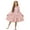 Pink Axolotl Daisy Flower, variant on FKELYI Ruffled Sleeve Dress for Girl Pleated Swing Pactchwork Dress Autumn Leaf Pumpkin Print Fall Crewneck Playwear Casual Dresses, 5-6 Y