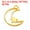 Gold, variant on 0.75x0.55 Metal Moon Star Pendants Charm Moon Star Charm, Rose Gold, 40Pcs