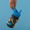 thumbnail image 5 of JoyJolt Kids Water Bottle with Straw Lid, 12oz Stainless Steel Reusable Tumbler for Toddlers, Girls, Boys, or Teen, Vacuum Insulated Water Bottle for School, Travel, and Outdoors, Leakproof, Black, 5 of 9