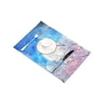 thumbnail image 3 of MKHERT Watercolor Full Moon and Cherry Blossom Tree Landscape Placemats Table Mats for Dining Room Kitchen Table Decoration 12x18 inch,Set of 4, 3 of 4