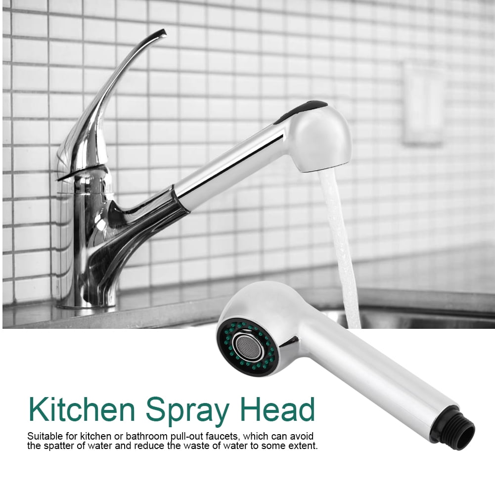 Mgaxyff Kitchen Bathroom Tap Pull-out Faucet Nozzle Shower Spray Head Setting Replacement Part Hot, Bathroom Spray Head, Pull-out Spray Head