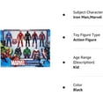 thumbnail image 2 of Marvel Avengers Action Figures - Iron Man, Hulk, Black Panther, Captain America, Spider Man, Ant Man, War Machine & Falcon (8), 2 of 6