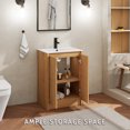 thumbnail image 2 of 24" Wood Bathroom Vanity Set with Sink Top, Faucet and Drain, Without Mirror, 2 of 10