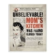 thumbnail image 2 of Stupell Industries Mom's Kitchen Funny Newspaper Vintage Comic Book Design Wall Plaque by Ester Kay, 2 of 5