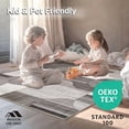 thumbnail image 4 of ODIKA 4'x6' Machine Washable Non-Slip Area Rug, Taupe Interlocking Design High Traffic Rug, Gray, 275257, 4 of 7