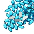 thumbnail image 1 of 100Pcs Gemas de Ojo de Caballo de Acrílico 7x15mm Rhinestones Artificiales de Fondo Plano para Manualidades DIY Boda Fiesta Azul Agua, 1 of 7