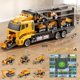 thumbnail image 2 of Juego de juguetes TEMI para camiones de construcción con tapete de juego para niños de más de 3 años, 2 of 6
