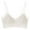 White, variant on Medium Sports Bra Seamless Underwear For Women With Cool Ice Silk For Small Special Push Up Breathable And Thin Retracting Bra