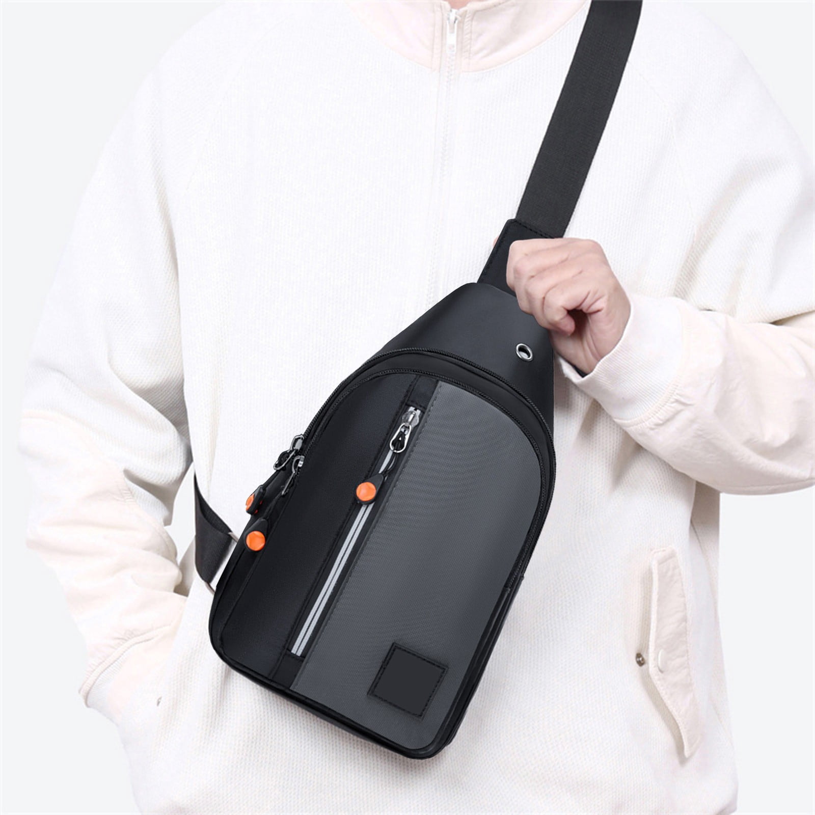 WATERFLY Mini Sling Crossbody Bag - Lightweight Dual Pocket Chest Bag For Phone And Essentials - View #10