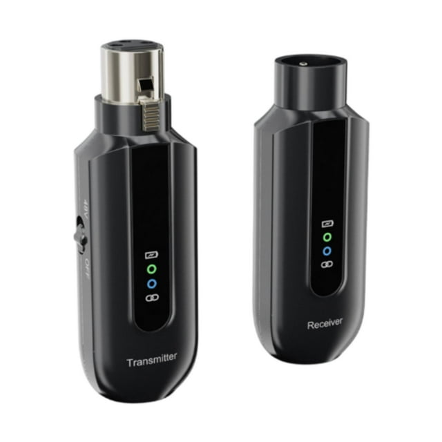 Micrófonos Adaptador de micrófono de micrófonos de transmisión compacta de 2.4GHz para mezclador de audio de fiesta de audio