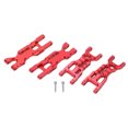 thumbnail image 1 of RC Front Rear Lower Arms, Aluminium Alloy Durable High Strength Easy Install RC Lower Suspension Arms  for LOSI Mini-T 2.0 2WD for 1/18 RC Stadium Truck Red, 1 of 8