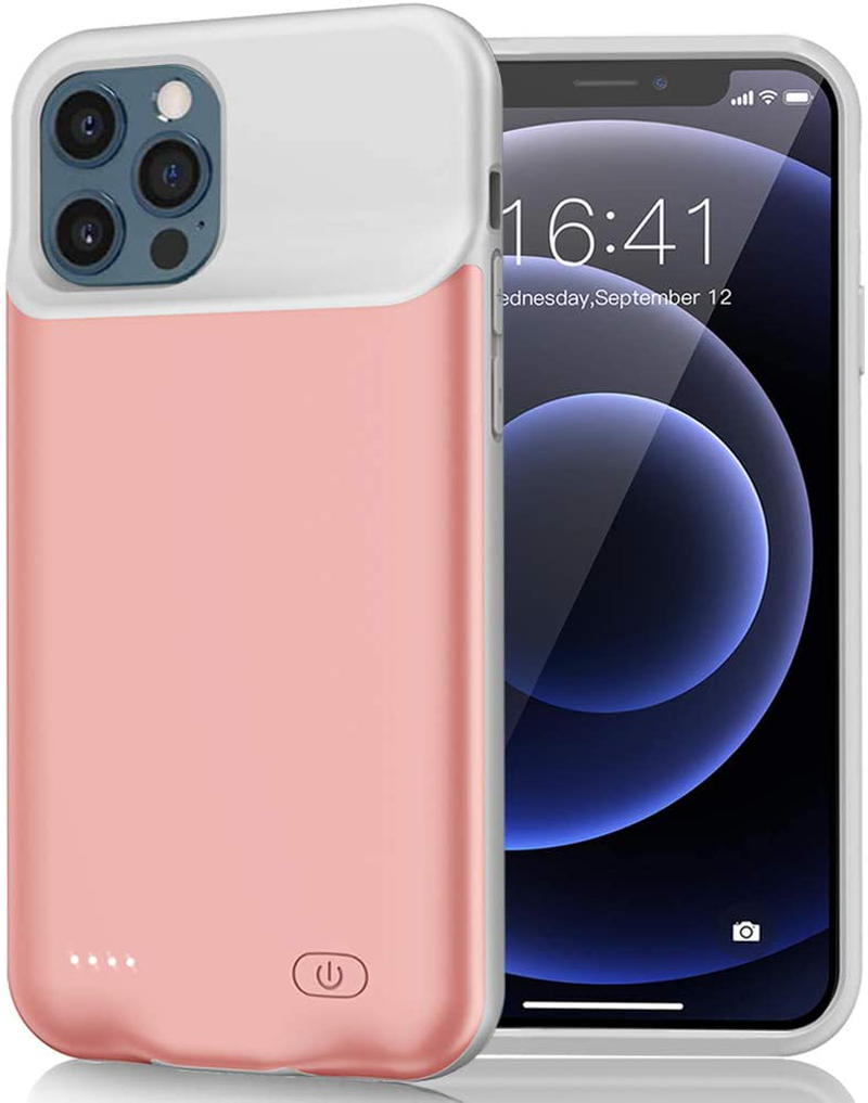 Cell Phones & Accessories 7000mAh Rechargeable Portable Charging Case for iPhone 12 Pro Max Blue