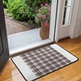 thumbnail image 2 of Brown and White Checkerboard Checkered Pattern Door Rugs,Washable Non Slip Door Mats Indoor,Decorative Door Mats,Entry Mat Indoor for Entrance,Bedroom,Kitchen,Bathroom,30"x17", 2 of 6