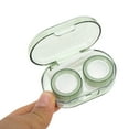 thumbnail image 4 of Unique Bargains 1 Set Contact Lens Case Simple Oval Lens Storage Case Green, 4 of 5