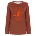 thumbnail image 4 of Meichang Chandails en Molleton pour Femmes Sans Capuche Manches Longues Col Rond Pull Confortable Mignon Graphique Automne Chandails en Molleton Légers Raglan, 4 of 4