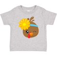 thumbnail image 3 of Inktastic Thanksgiving Turkey, Turkey With Sunflower Boys or Girls Baby T-Shirt, 3 of 5