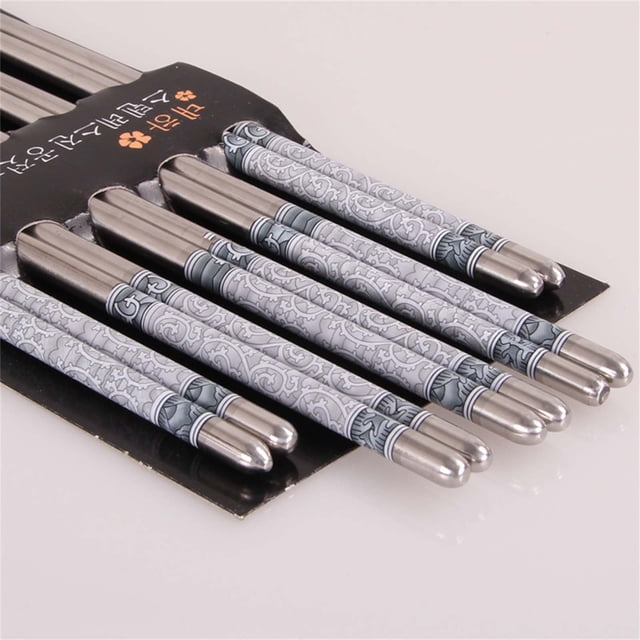 TIMIFIS Chopsticks Acier Inoxydable Chopsticks Réutilisable Multicolore Léger Métal 304 Chopsticks Va au Lave-Vaisselle - 1 Paire Appareils de Cuisine