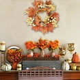 thumbnail image 4 of Giunmcul 50% Off Clear Halloween Door Wreath Maple Leaves Garland Fall Winter Wreath for Christmas Thanksgiving Home Ornament Decoration, 4 of 5