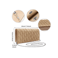 thumbnail image 3 of Bolsa De Mano Xtellar color beige De Noche Para Fiesta Elegante Con Cadena, 3 of 4