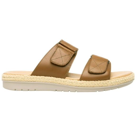 Women´s Leather Two-Strap Sandals 100222 Tan