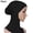 Black, variant on Womens Modal Hats Soft Solid Color Women Full Cover Scarf Cap Underscarf Neck Head Bonnet Hat