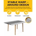thumbnail image 2 of Gray Ombre Stripe Rectangle Tablecloth, Waterproof Elastic Fitted Table Covers for 3 Foot Tables, 24x36inch Decorative Tablecloths for Picnic, Camping, Outdoor, Vintage Minimalist Gradient Lines, 2 of 6
