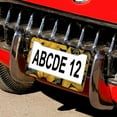 thumbnail image 5 of Black Eyed Susan Flower License Plate Frame 2 PCS Modern Daisy Floral License Plate Frame License Plate Shield Frame for US And CA 2 Hole Metal License Plate Frames, 5 of 6