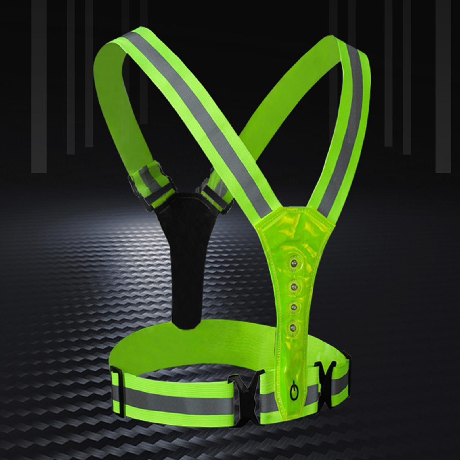 Ceinture de course à pied réfléchissante à LED réglable pour la marche de nuit, équipement de course haute visibilité pour hommes, femmes, enfants, ceinture de course à pied LED rechargeable Ceinture de course à pied réfléchissante à LED réglable pour la marche de nuit, équipement de course haute visibilité pour hommes, femmes, enfants, ceinture de course à pied LED rechargeable