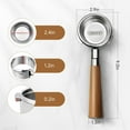 thumbnail image 6 of HIBREW 58mm 3 Ear Bottomless Portafilter for H10A Coffee Machine - Stainless Steel with Rosewood Handle, 6 of 6