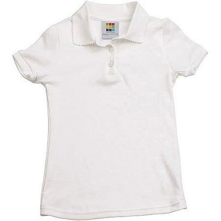 Healthtex Baby GIrls' Short Sleeve Interlock Polo Shirt